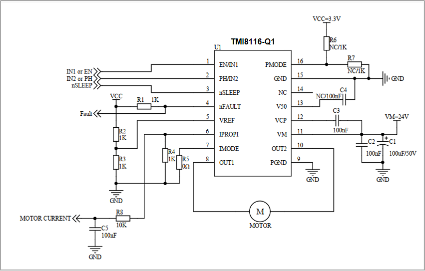 TMI8116-Q1  汽車(chē)電機(jī)驅(qū)動(dòng)器